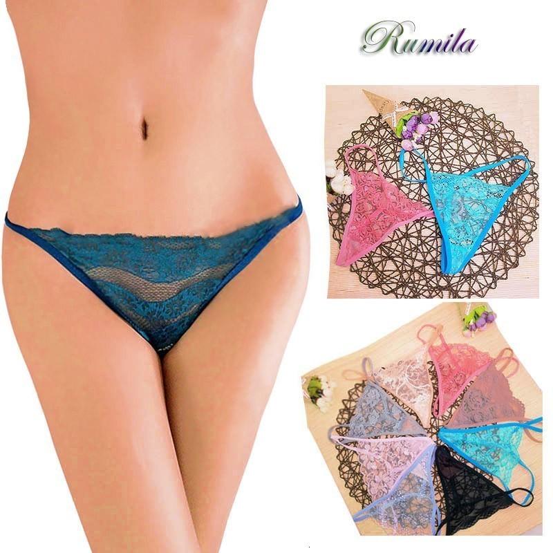 Sexy Ladies Cotton Mesh Transparent Panties Thongs String lingerie Fashion Low-Rise Women Underwear Seamless Briefs 1pcs JS8011