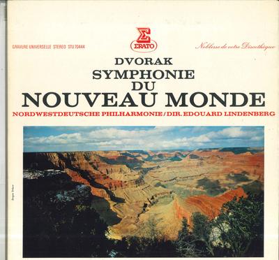 LP Record EDOUARD LINDENBERG NORDWESTDEUTSCH  Dvorak Symphonie Du Nouveau Monde STU70444 ERATO 1969 France Classical Used