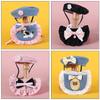 Cat Beret Suit Adjustable Flower Cat Dog Pearl Bow Bib Woven Pet Saliva Towel Wedding Party Bowknot Embroidery Princess Suit