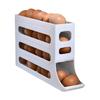 4 Layers Automatic Rolling Egg Holder Rack Fridge Egg Storage Box Container Kitchen Refrigerator Egg Dispenser Fridge Organizer