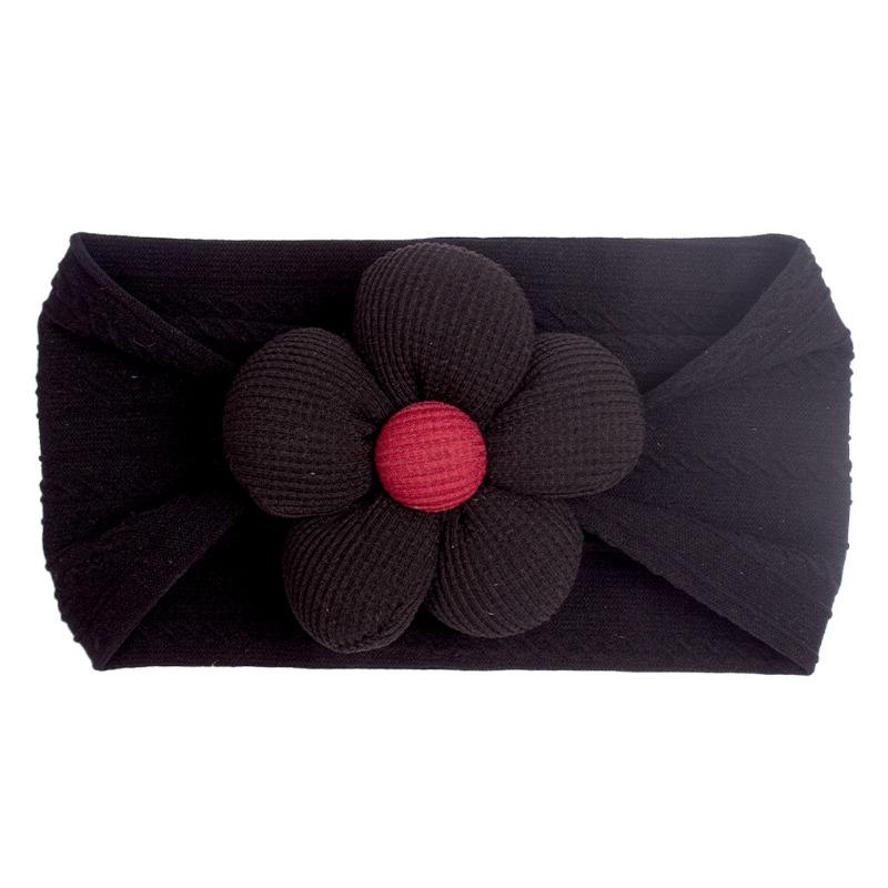 Autumn new baby jacquard elastic hair accessories, children's soft and comfortable headgear headband, baby headband