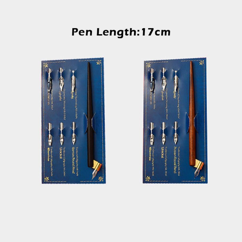 Stainless Steel Tip Dip Pen Kit With Holder Signature Pen Portable Calligraphy Pen Business