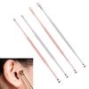 Double Head Ear Wax Removal Cleaner Double End Earwax Remover 360° Cleaning Ear Pick Stainless Steel Ear Care Tools