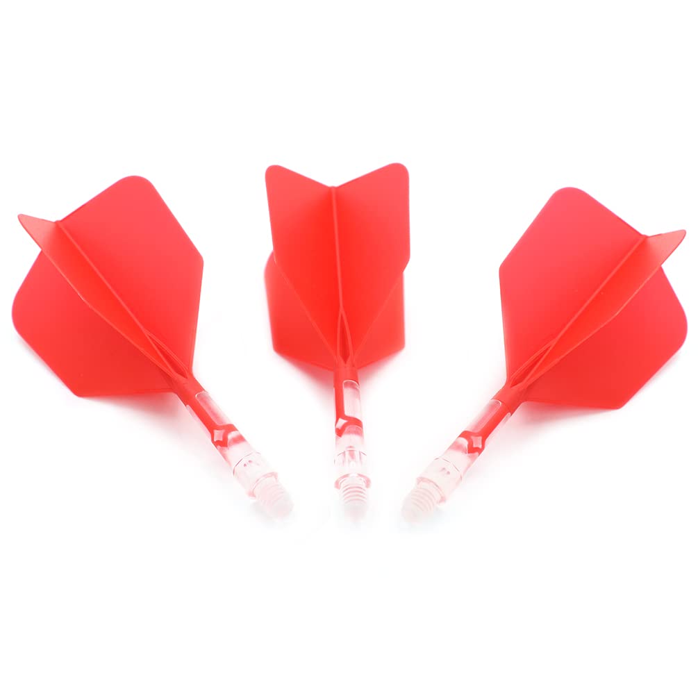 CUESOUL Integrated Flight and Shaft System Big Wing Shape Red White Ice Shaft CS-AK572S