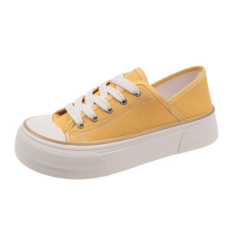 Fashion Simple Versatile Board Shoes Women's Korean Edition Wear Casual Cute Big Head Canva 2024 New Fashion Spring Summer