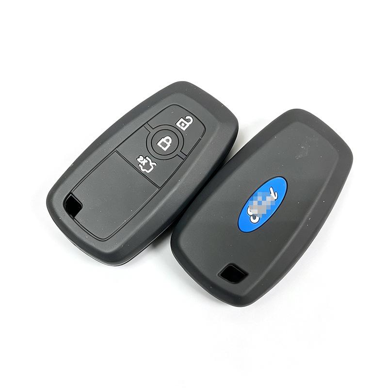 Vollständig abdeckende Silikon-Autoschlüsselhülle für Ford: Mondeo, Edge, Explorer, Mustang, Escape