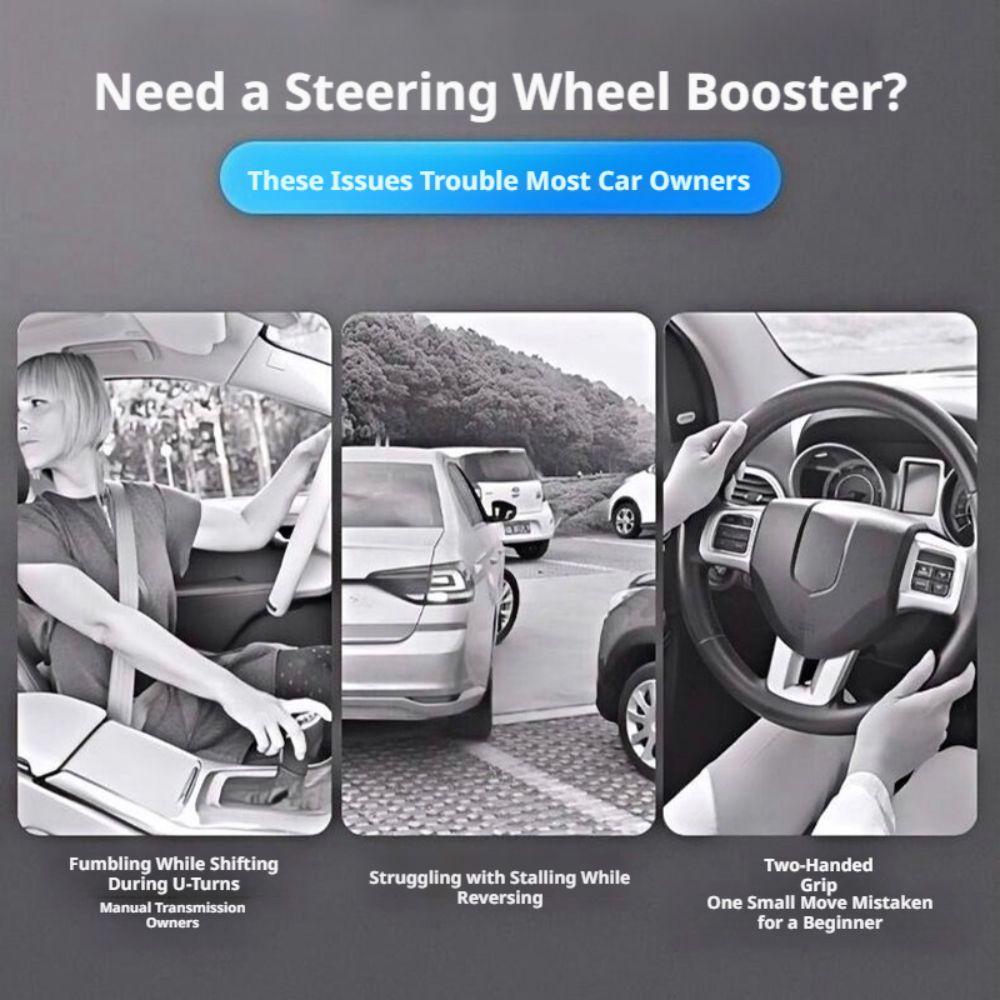 Wear-resistant Steering Wheel Spinner Knob Clip Type Mount One-handed Driving Aid Driving Assist