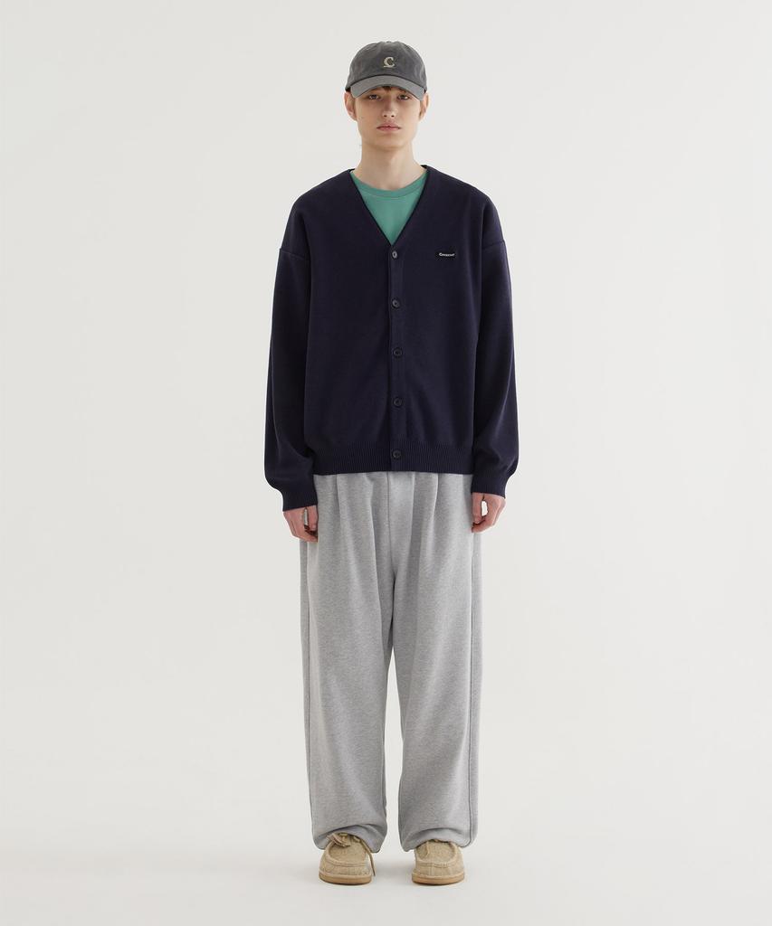 COVERNAT Wide C Logo Sweat Jogger Pants Melange Gray