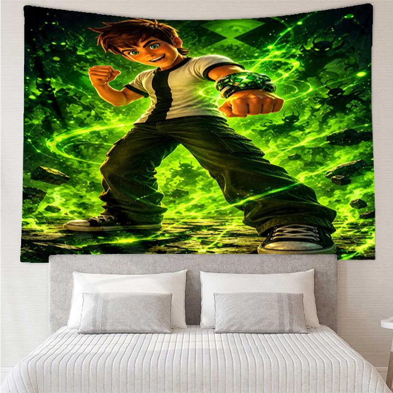 Superhero Cityscape Adventure Tapestry, Unique Design Tapestry, Wall Decor for Bedroom,Livingroom, Playroom,Heartwarming Fan Holiday Gifts