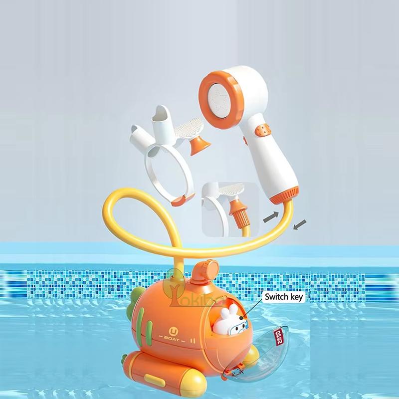 Baby Bath Toys for Kids Electric Submarine Shower Sucker Baby Toys Spray Water Toys Bathtub Toys Sprinkler Baby Shower