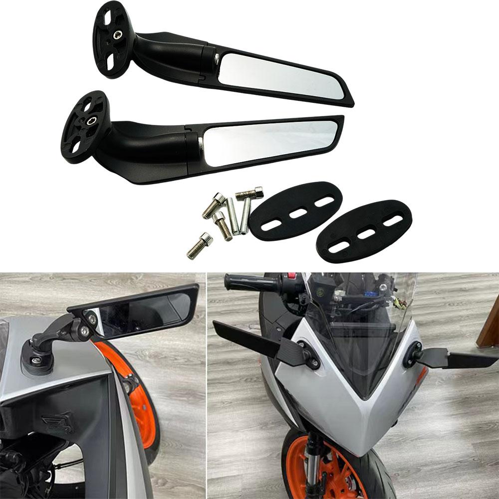 Oglindă motocicletă Aripă de vânt modificată Oglindă retrovizoare rotativă reglabilă Accesorii pentru moto YAMAHA YZF R6 R1 R25 R3 R125 R15