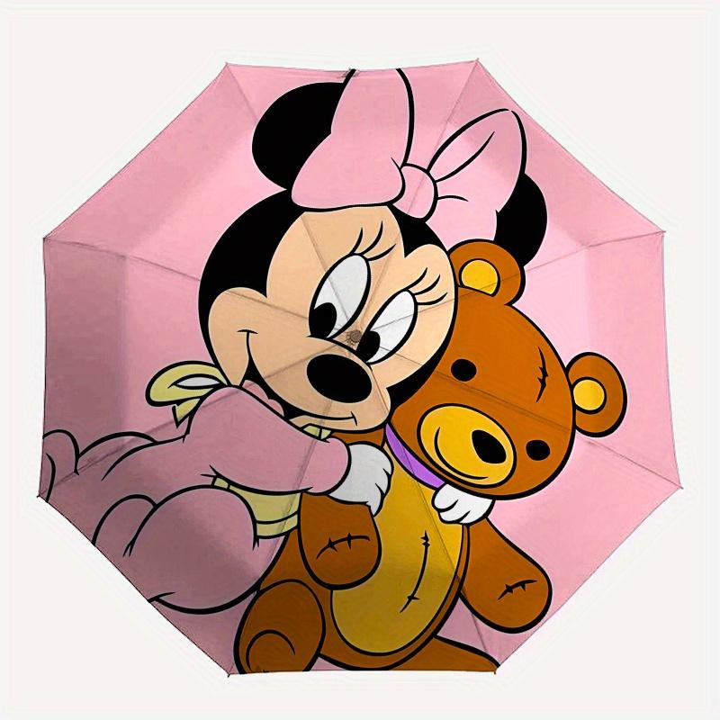 

Disney Minnie Mouse Manual Opening and Closing Umbrella - 8-Rib Reinforced Folding Design, Lightweight