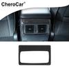 Rear AC Vent Outlet Frame Panel Trim Decor Cover For 4Runner 10+ Carbon Fiber