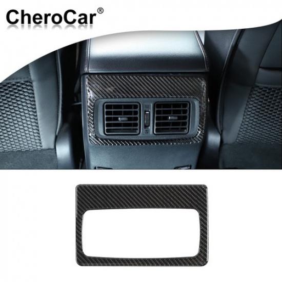 Rear AC Vent Outlet Frame Panel Trim Decor Cover For 4Runner 10+ Carbon Fiber