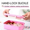 3 PCs Wheat Straw Lunch Box Set| 3 Compartments Food Meal Containers with Stainless Steel Wheat Straw Spoon Chopsticks Kit Optional Leak Proof BPA