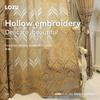 1PC LOZOJOJU European Style Fashionable High-end Hollow Out Curtains, Polyester Fiber Jacquard Curtains for Living Room Bedroom Home Decor