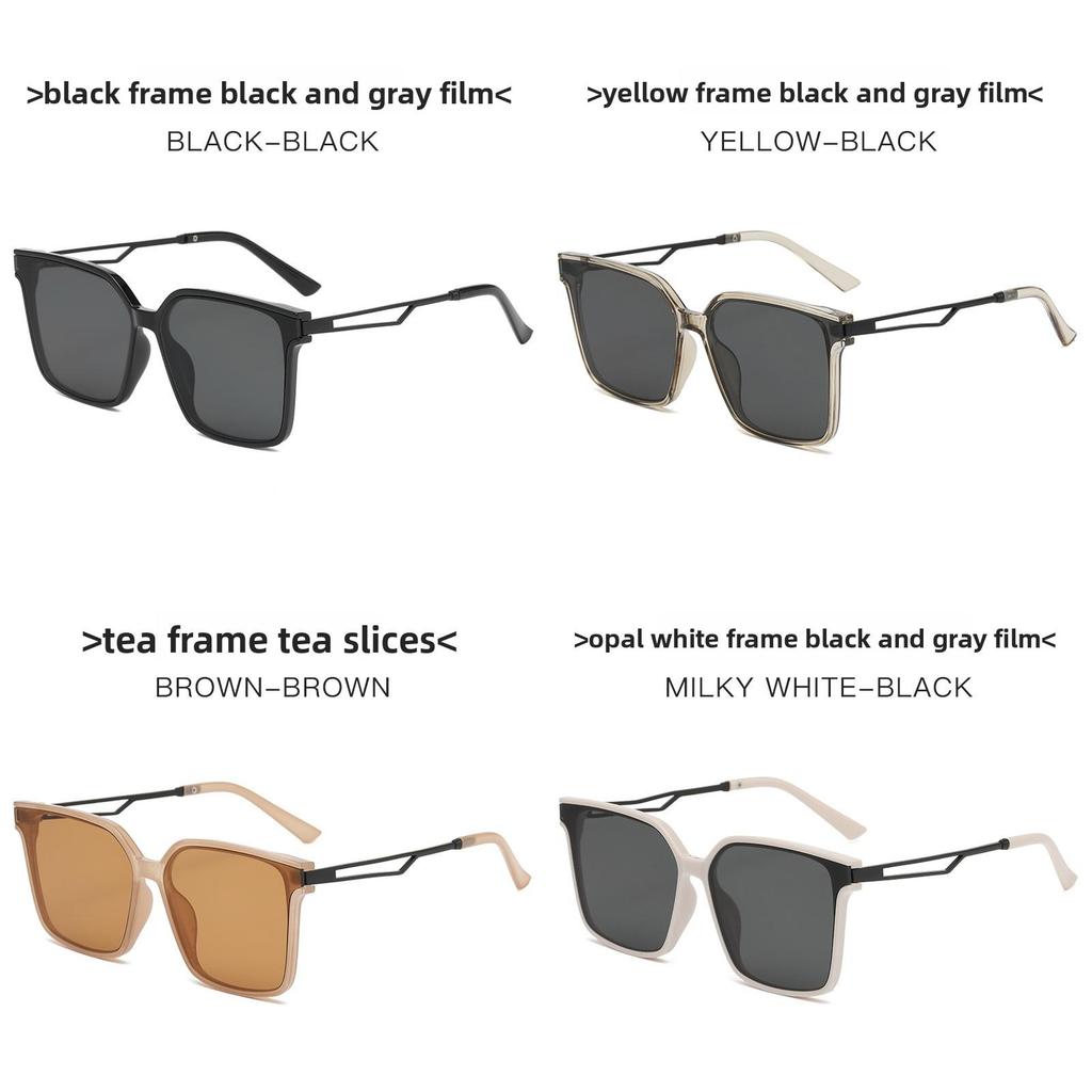 Gm Fashion Retro Square Sunglasses With Uv400 Protection For Casual Outings