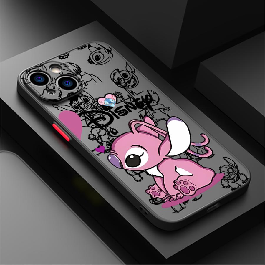 The Cartoon Angie Stitch Case for iPhone 17 Pro Max 12 15 XS XR 7 8 SE 11 17e 16 Plus 13 Mini Air 14 Back Phone Cover
