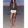 Autumn New Women's Clothing French Laziness Minimalist Wide Sleeve round Neck Vacation Style Casual Sweater 5536021