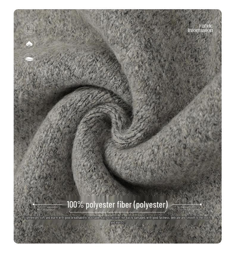 #OVDY Autumn/Winter Soft Minimalist Round Neck Rolled Edge Sweater