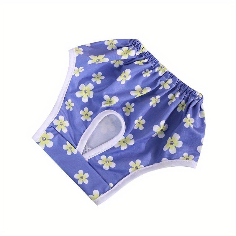 

Dog Menstrual Pants - Absorbent Leak-Proof Dog Diapers, Breathable Stretchy Bowknot Pet Hygiene Pants S синий