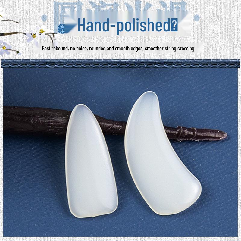Unghie per Guzheng in Nylon Fatte a Mano a Forma di Cicala Dorata per Esecuzioni Professionali ed Esami