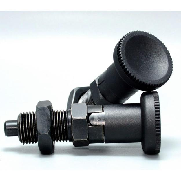 MerciL Push Fit Ball Nose Spring Plunger, Carbon Steel Self Locking Indexing Plunger Spring Knob Plunger Positioning Pins Lock Pin Bolt Self Locking