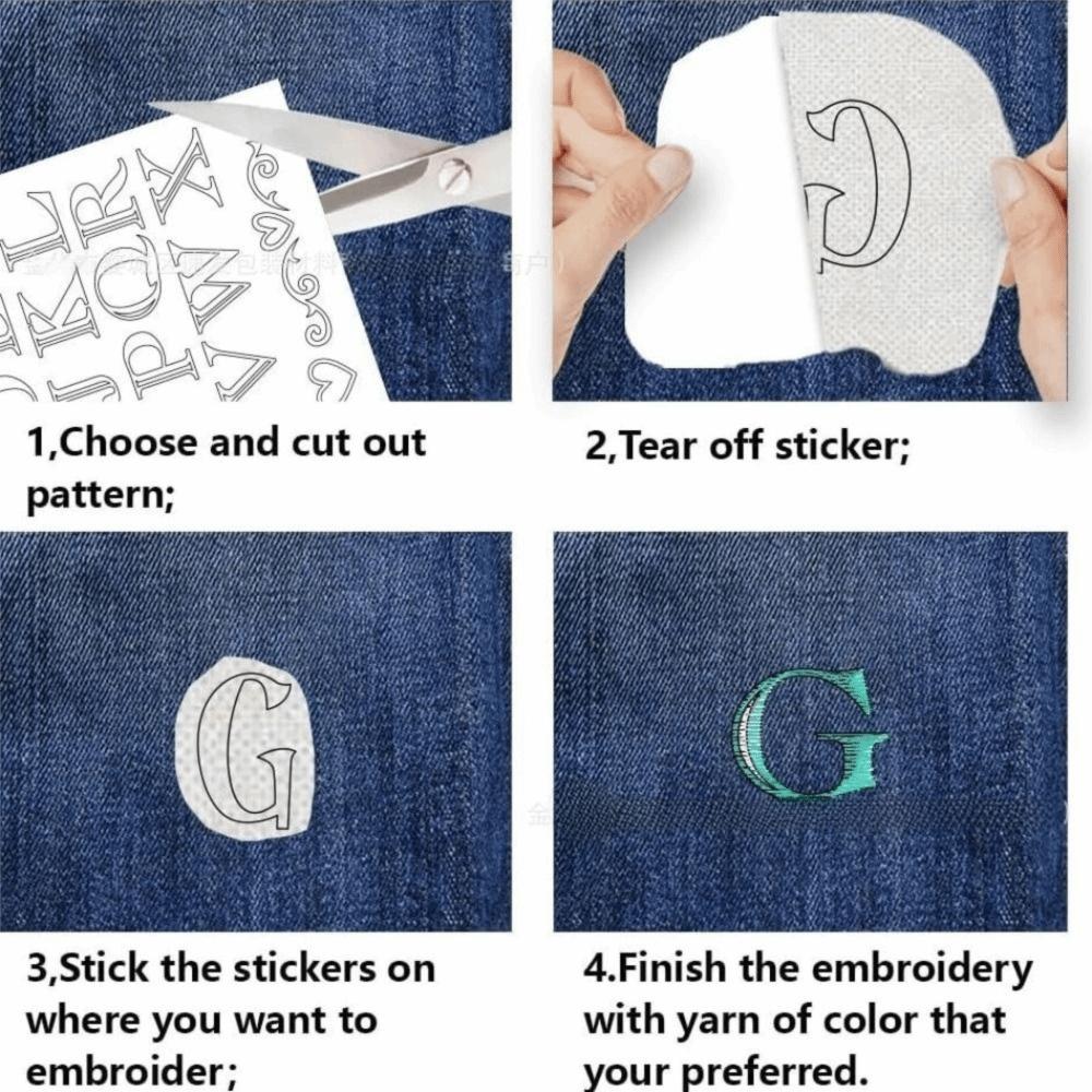 DIY Water Soluble Paper Handmade Hand Sewing Stabilizers Stitching Embroidery Paper  Sewing Lovers