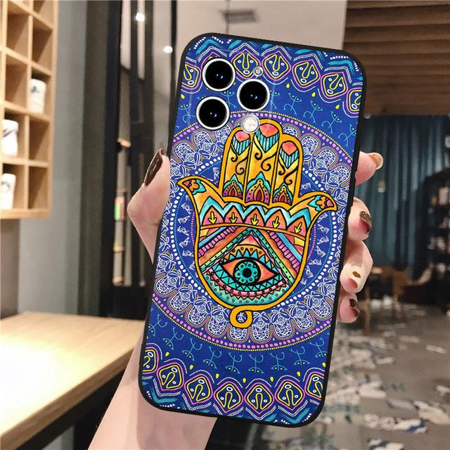 Phone Case For Iphone 14 Pro Max 13 12 11 Pro Max Xs Xr X 12mini 14 Plus 7 8 Se Hamsa Hand Case Funda