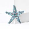 Crystals Starfish Brooch Pin For Women Versatile Fashion Jewelry Gift Party Everyday Wear