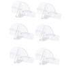 Pack Of 6 Sturdy Clear Wall Mounted Glasses Holders Self Adhesive Storage Rack For Doors Entrances And Living Rooms