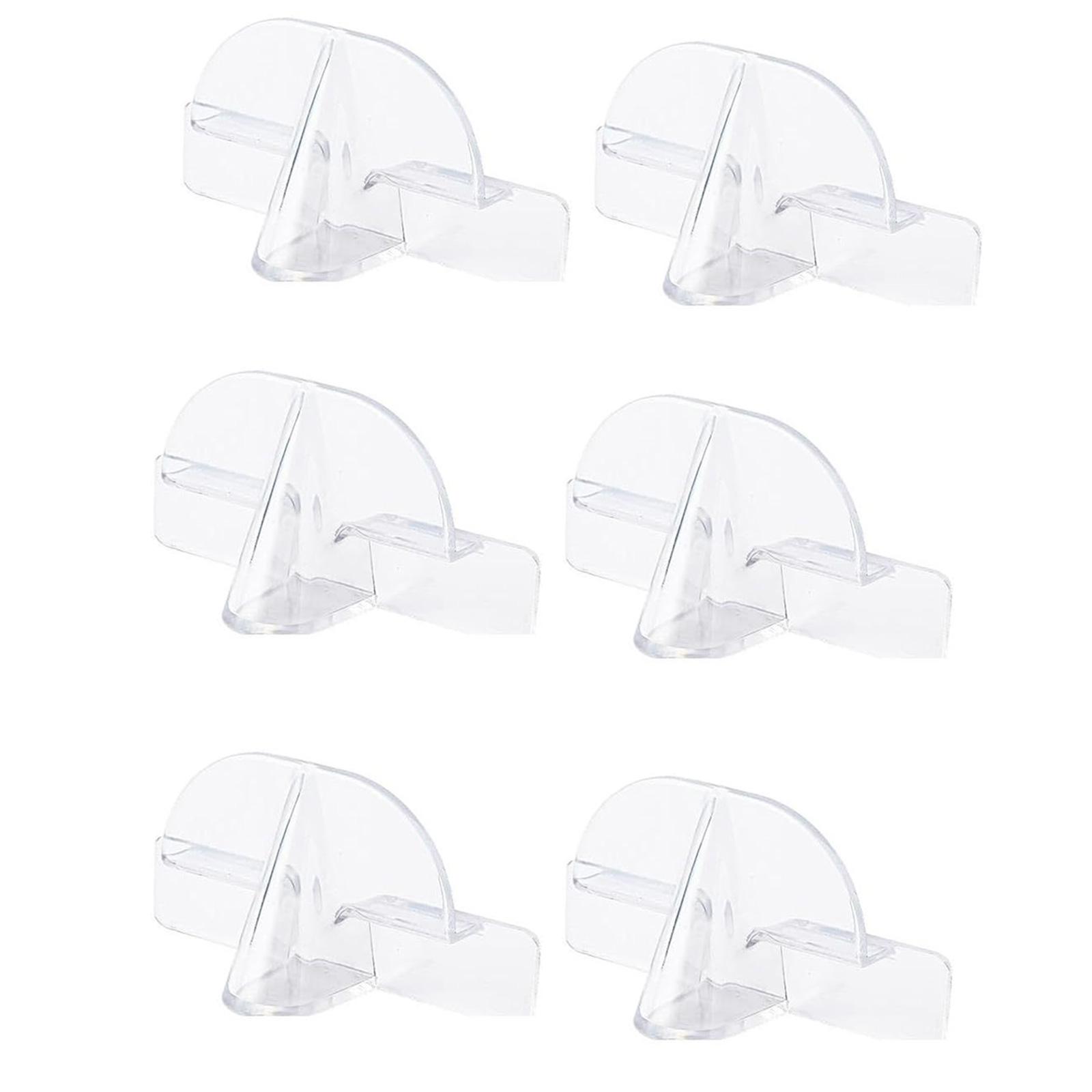 

Набор из 6 прочных прозрачных настенных держателей для очков, самоклеящаяся стойка для хранения для дверей, прихожих и гостиных