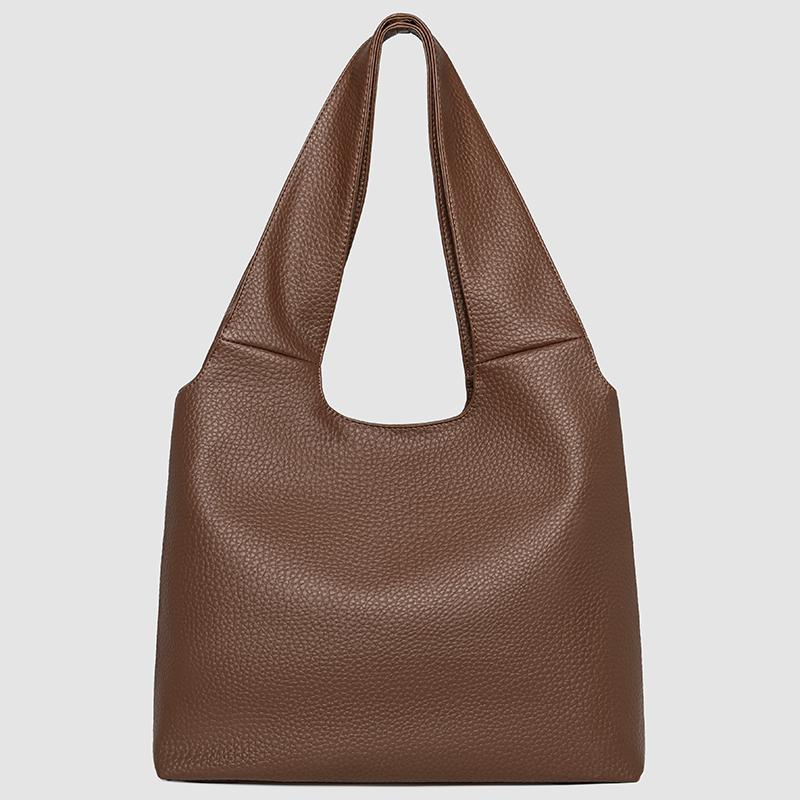 Large Capacity Tote Bag Women's Shoulder Underarm Handbag PU Commuter Bag