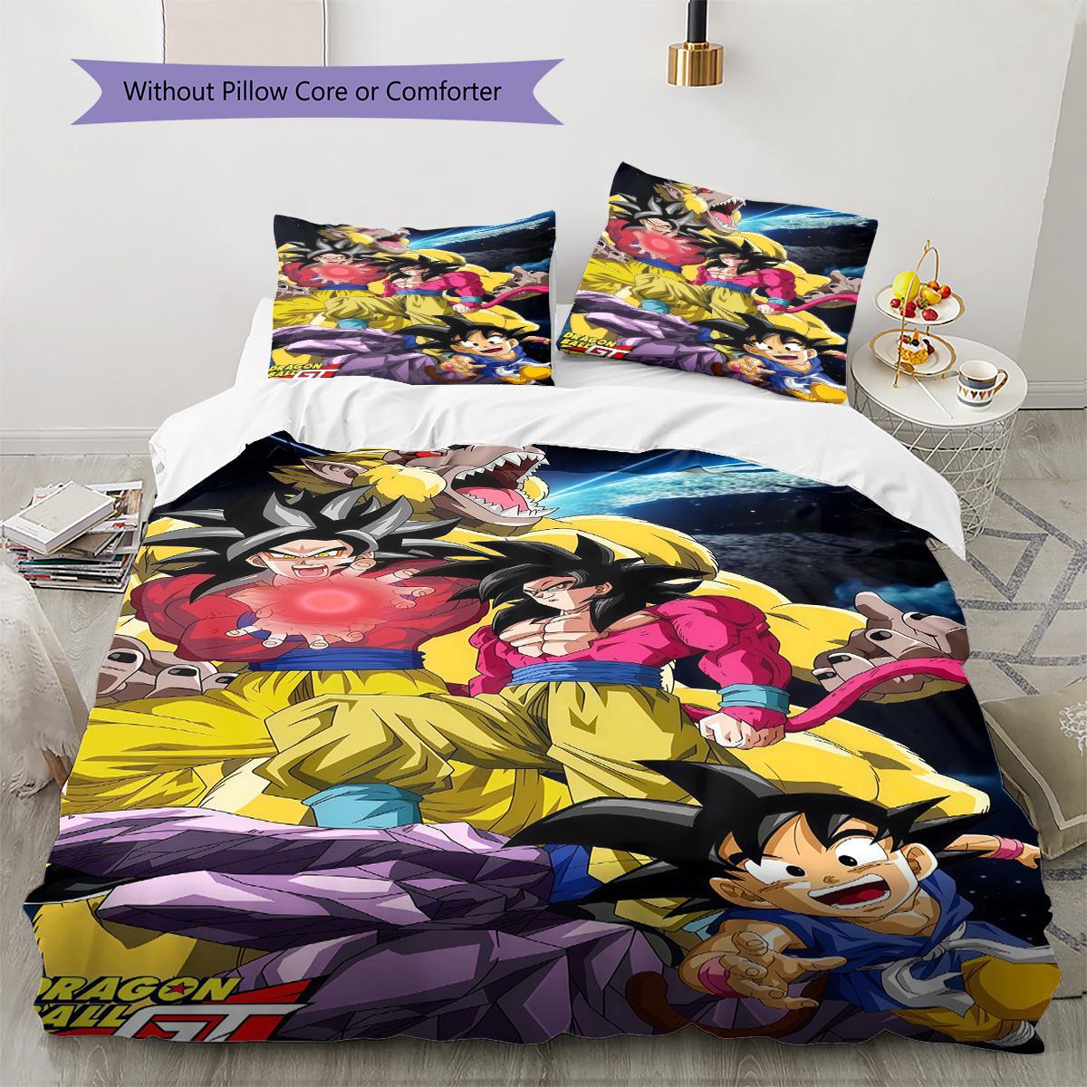 

Dragon Ball New Pattern Bedding Set Soft Microfiber Duvet Cover Fashion Print 135x200cm