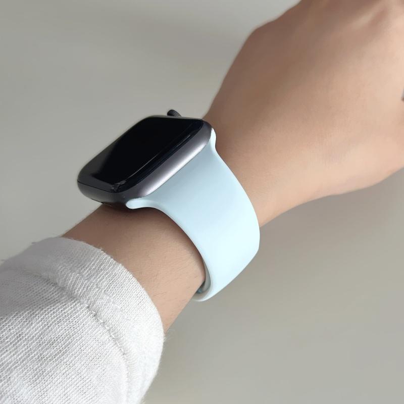 Straps For Watch 10 46 Mm 49mm 44 Mm 45mm 40mm 42mm 41mm 38mm Sport Bracelet iWatch Series 9 8 7 SE Ultra 2 Silicone Band