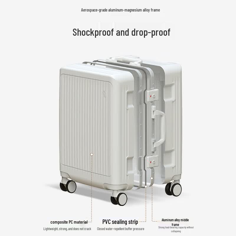 OIWAS 20-inch Aluminum Frame Hardside Luggage