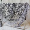 Lady Fashion Hollow Tassel Lace Rose Floral Scarf Triangle Shawl Wrap Gift