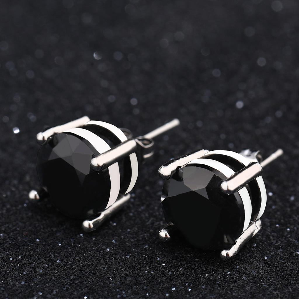 Women Classic Four-claw Zircon Stud Earrings Luxury Fashion Earrings