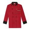 Double Breasted Chefs Coat Lightweight Chefs Jacket Color Stitching Chefs Uniform Hotel Restaurant Shirt Work Clothes