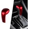 Compatible with Mazda CX-5 CX-9 CX-3 6 3 Accessories Car Gear Shift Knob Cover Trim Cap Gear Panel Gears Sporty Interior Decoration Sticker -Red