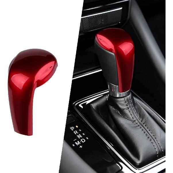 Compatible with Mazda CX-5 CX-9 CX-3 6 3 Accessories Car Gear Shift Knob Cover Trim Cap Gear Panel Gears Sporty Interior Decoration Sticker -Red
