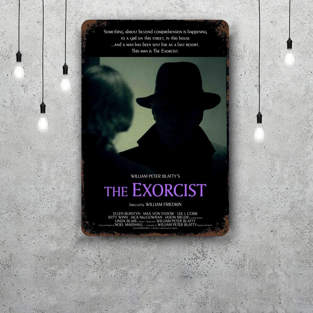 The Exorcist Movie Metal Signs Wall Decor Vintage Tin Signs Captain Metal Poster Decor for Bar Pub Club Wall Decoration