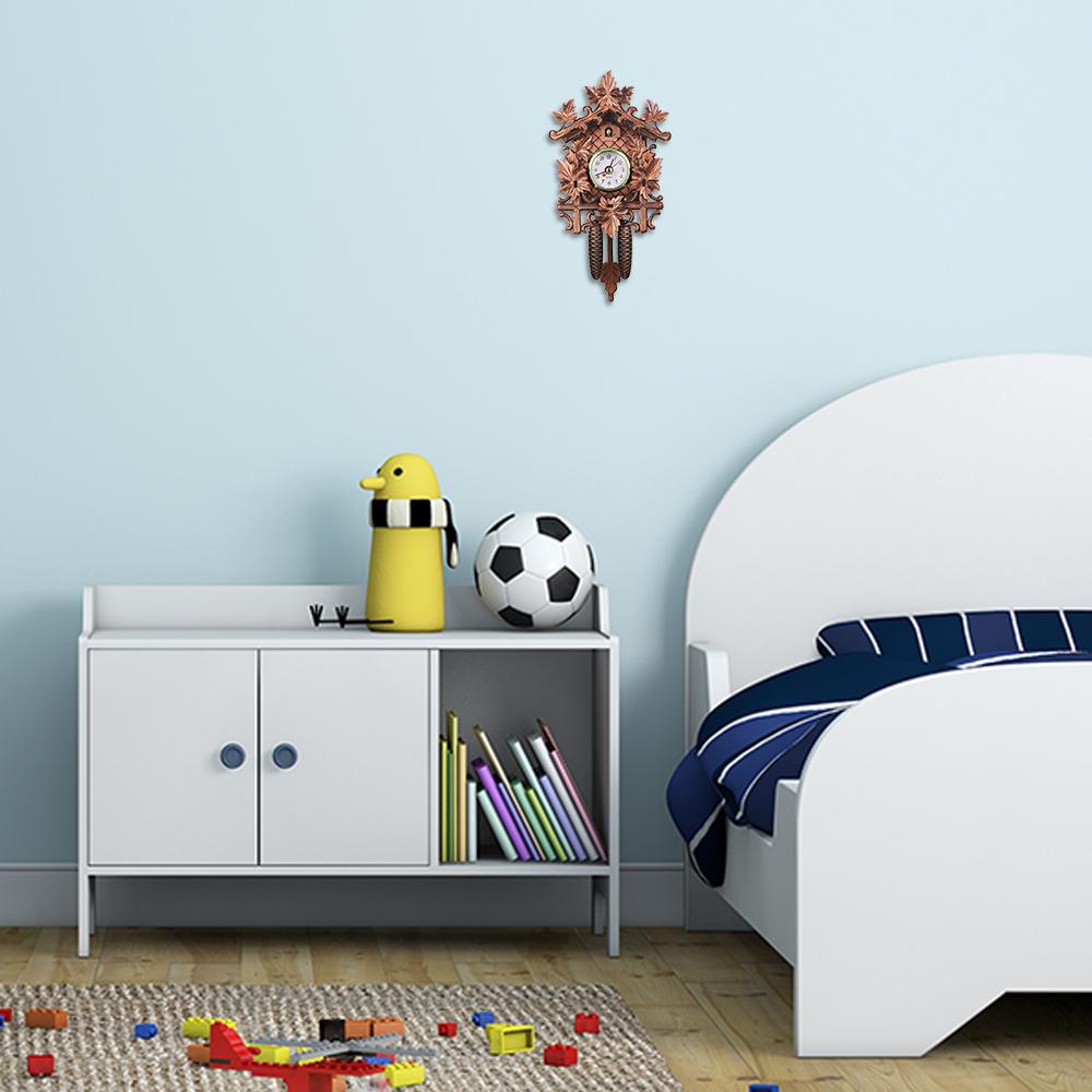 Stylish Cuckoo Wall Clock with   Bird Decoration for Living Room, Cafe, Restaurant, Medium Density Fiberboard Clock in 4  s