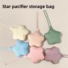 Silicone Baby Pacifier Storage Bag With Star Pattern For Travel And Onthego Use