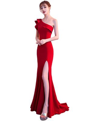 Long Mermaid Tight Cabaret Party Reunion Slimming Concert Reception Wedding Dress [polar Lander] Dress, Dress, Fit, Sleeveless, Dress, Dress, Dress,