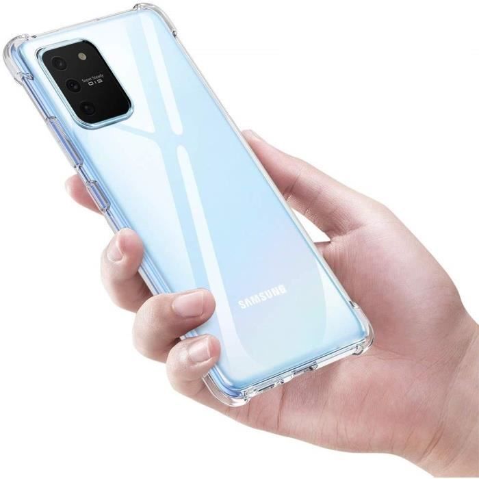 Stoßfeste Silikonhülle - Phonillico - Samsung Galaxy S20 - Ultra Slim - Transparent - Verstärkter Schutz