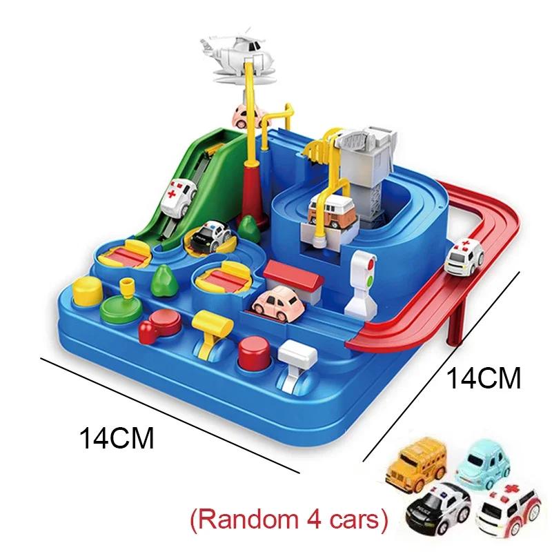 

Racing Rail Car Model Educational Toys Children Track Adventure Game Brain Mechanical Interactive Train Animals Spa Rocket Toy