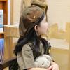 Girls' Summer Retro Japanese Style Hippopotamus Beret - Lightweight Kids' Sun Protection Hat