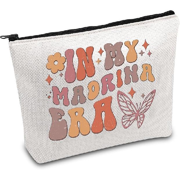 FOTAP Madrina Gift Spanish Godmother Gift In My Madrina Era Makeup Bag New Godmother Gift Baptism Gift (madrina era) Madrina Era