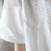 Western Style Plus Size Women's Summer Dress Fat Sister Lace Mesh Stitching Short Sleeves